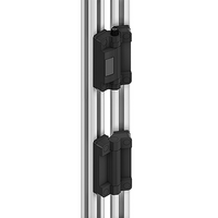 51-050-3 MODULAR SOLUTIONS ALUMINUM HINGE<BR>30 SAFETY SWITCH SET W/8 PIN M12, BLACK